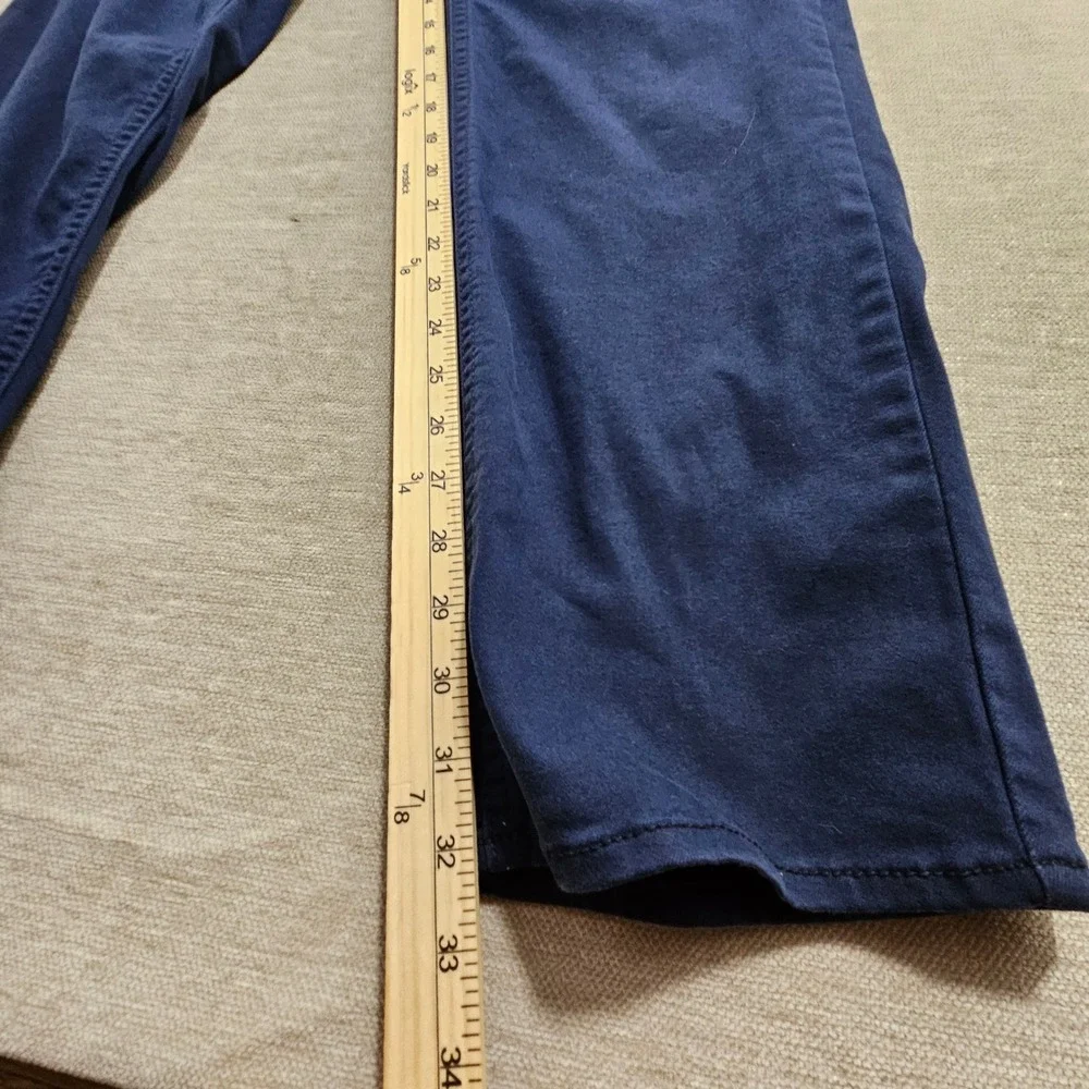 Buffalo Archer Slim Stretch Pants Mens 36x32 Navy Blue 5-Pocket Trousers